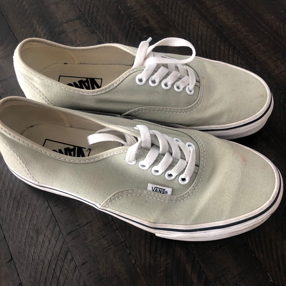 Mint Green Authentic Vans